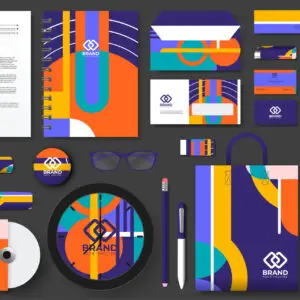 branding kit with marketing stationery kit (card, letterhead, etc)